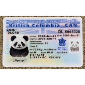 British Columbia scannable card